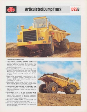 Wozidła przegubowe Caterpillar D25B