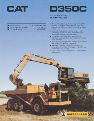 Wozidła przegubowe Caterpillar D350C