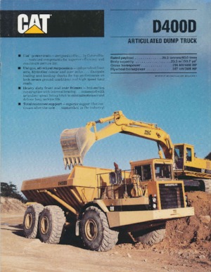 Wozidła przegubowe Caterpillar D400D