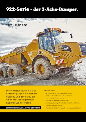 Wozidła przegubowe Hydrema 922F