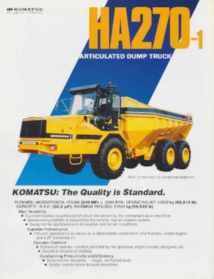Wozidła przegubowe Komatsu HA270-1