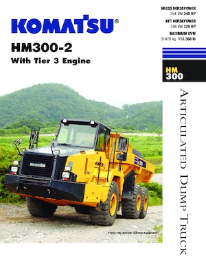 Wozidła przegubowe Komatsu HM300-2