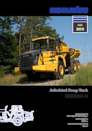 Wozidła przegubowe Komatsu HM300-3
