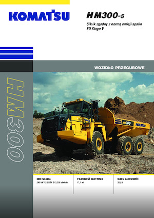Wozidła przegubowe Komatsu HM300-5E0