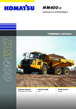 Wozidła przegubowe Komatsu HM400-5E0