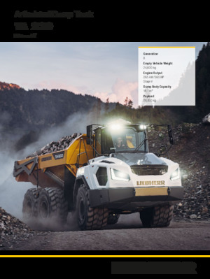 Wozidła przegubowe Liebherr TA 230 Litronic