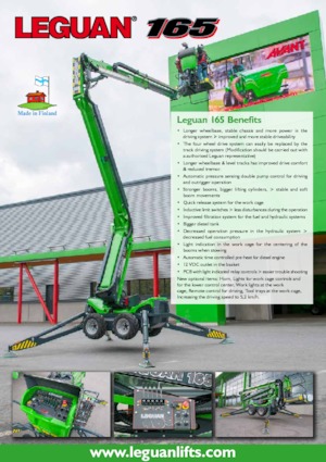 Kołowe przegubowe podnośniki koszowe Leguan 165 