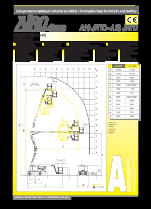 Kołowe przegubowe podnośniki koszowe AIRO A16 JRTD