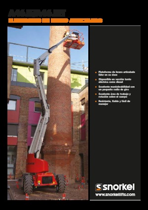 Kołowe przegubowe podnośniki koszowe Snorkel A46JE