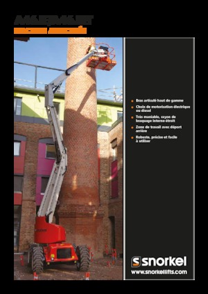 Kołowe przegubowe podnośniki koszowe Snorkel A46JE