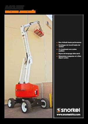 Kołowe przegubowe podnośniki koszowe Snorkel A62JRT