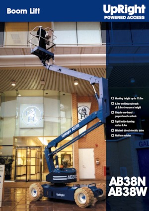 Kołowe przegubowe podnośniki koszowe UpRight AB 38 N