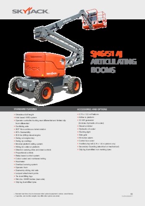 Kołowe przegubowe podnośniki koszowe Skyjack SJ 51 AJ