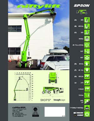 Kołowe przegubowe podnośniki koszowe Niftylift SP50N