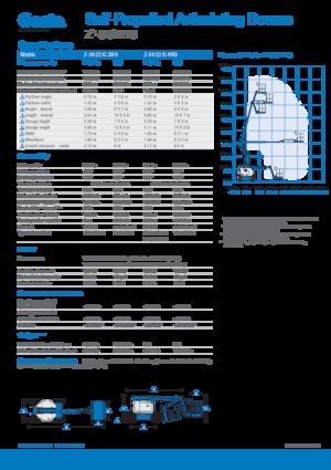 Kołowe przegubowe podnośniki koszowe Genie Z-34/22 IC