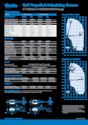 Kołowe przegubowe podnośniki koszowe Genie Z-45/25J DC