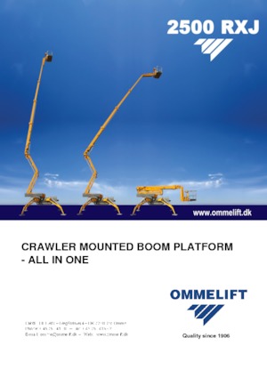 Gąsienicowe, przegubowe podnośniki koszowe OMMELIFT 2500 RXJ