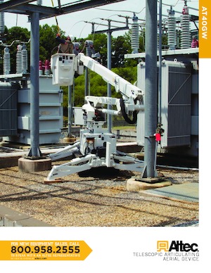 Platformy robocze na wysięgniku przegubowym mocowane na ciężarówce Altec AT40GW