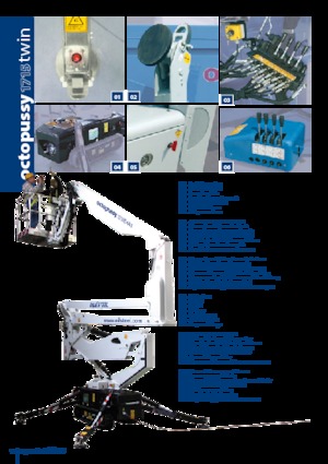 Gąsienicowe, przegubowe podnośniki koszowe Oil & Steel Octopussy 1715 Twin