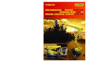Gąsienicowe, przegubowe podnośniki koszowe Palfinger P 150 AJTK