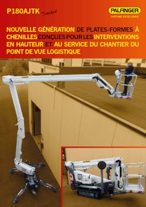 Platformy robocze na wysięgniku teleskopowym mocowane na ciężarówce Palfinger P 180 AJTK