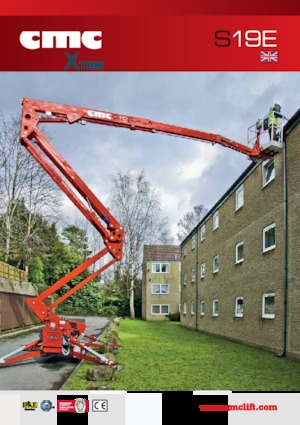 Gąsienicowe, przegubowe podnośniki koszowe CMC S19E