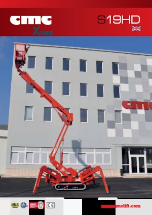 Gąsienicowe, przegubowe podnośniki koszowe CMC S19HD