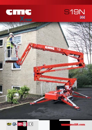 Gąsienicowe, przegubowe podnośniki koszowe CMC S19N