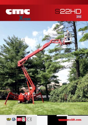 Gąsienicowe, przegubowe podnośniki koszowe CMC S22HD