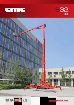 Gąsienicowe, przegubowe podnośniki koszowe CMC S32