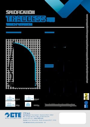Gąsienicowe, przegubowe podnośniki koszowe CTE Traccess 230 Winch