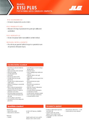 Gąsienicowe, przegubowe podnośniki koszowe JLG X15J Plus