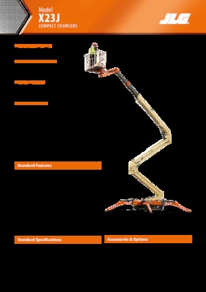 Gąsienicowe, przegubowe podnośniki koszowe JLG X23J