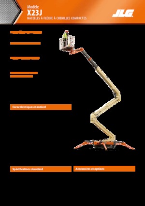 Gąsienicowe, przegubowe podnośniki koszowe JLG X23J