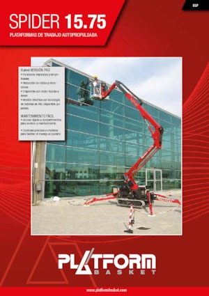 Gąsienicowe, przegubowe podnośniki koszowe Platform Basket SPIDER 15.75 PRO