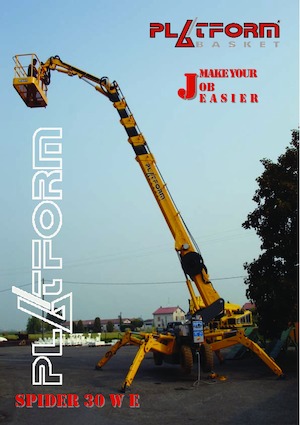 Gąsienicowe platformy teleskopowe Platform Basket SPIDER 30 WE