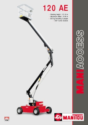 Kołowe przegubowe podnośniki koszowe Manitou 120 AE