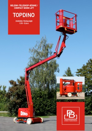 Kołowe przegubowe podnośniki koszowe PB PB TOPDINO 121 II