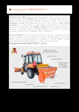 Dołączane rozsiewacze Pronar PW 120