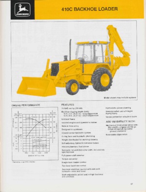 Koparko-ładowarki John Deere Construction 410 C