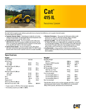 Koparko-ładowarki Caterpillar 415 IL