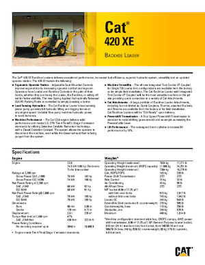 Koparko-ładowarki Caterpillar 420 XE
