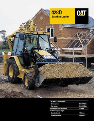 Koparko-ładowarki Caterpillar 428 D 4x4