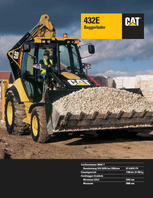 Koparko-ładowarki Caterpillar 432E 4x4