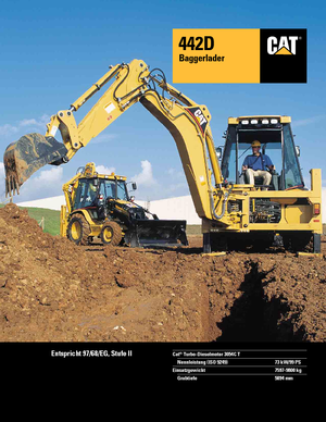 Koparko-ładowarki Caterpillar 442 D 4x4