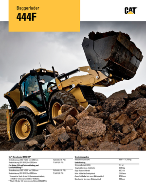 Koparko-ładowarki Caterpillar 444F2