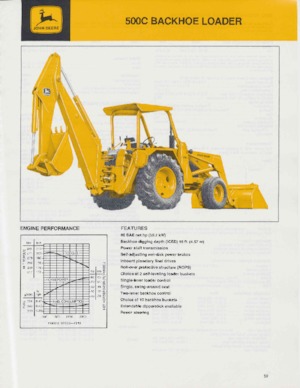 Koparko-ładowarki John Deere Construction 500 C