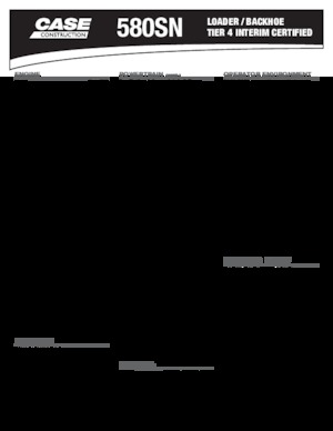 Koparko-ładowarki Case 580 SN