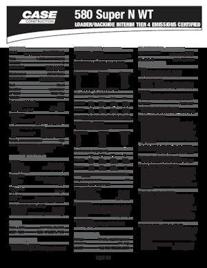 Koparko-ładowarki Case 580 Super N WT