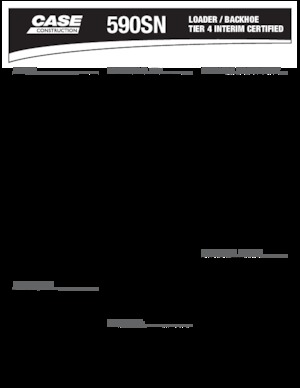 Koparko-ładowarki Case 590 SN